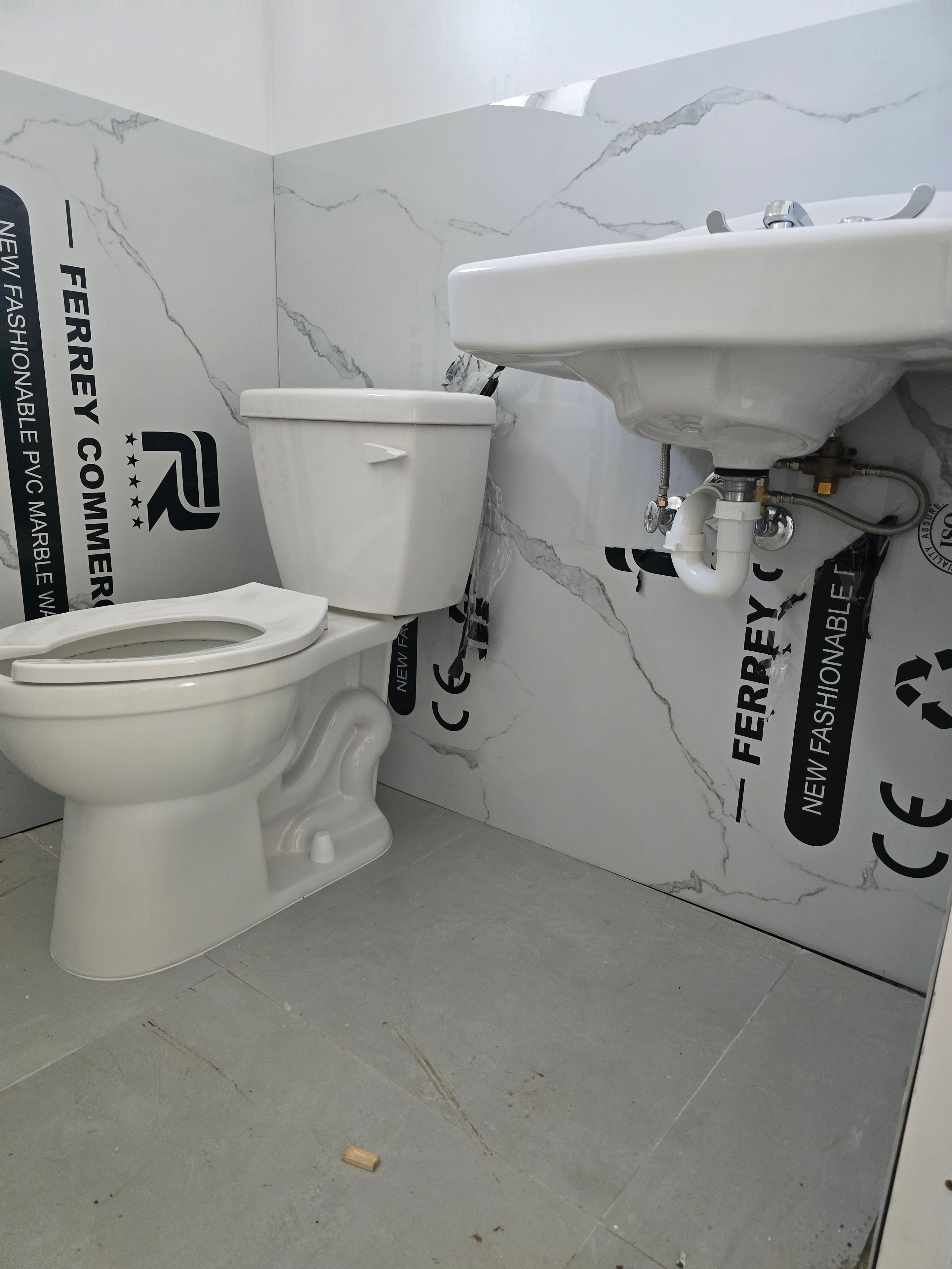 Day Care project finished bathroom plumbing fixtures